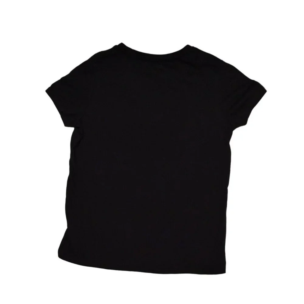 Old Navy Team Spirit Ghosts‎ T-Shirt XL (14-16) Black Cotton Kids Halloween Tee